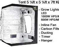 Grow Tent 5 1/4ft x 5 1/4ft x 7ft